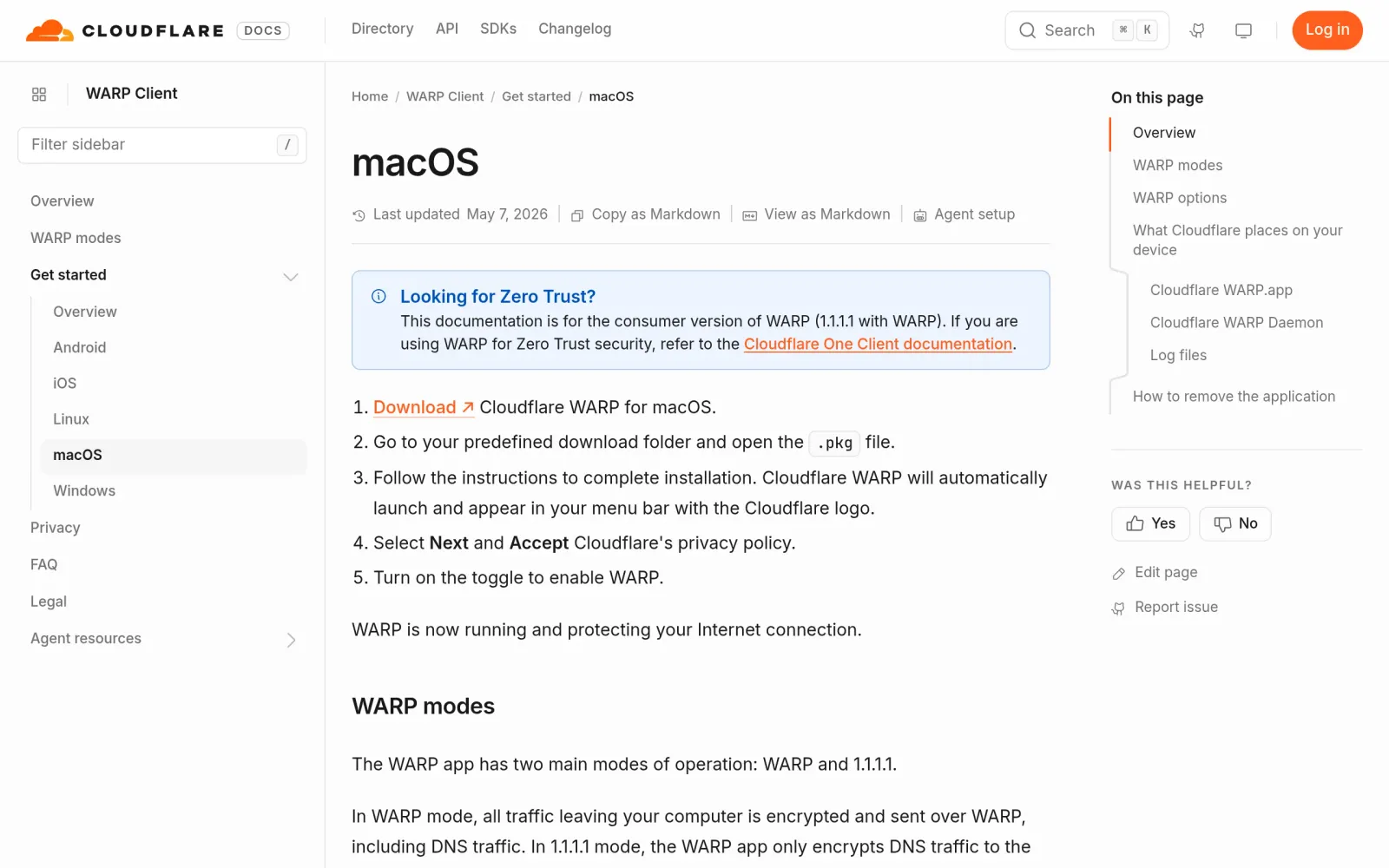 WARP macOS 官方安装步骤