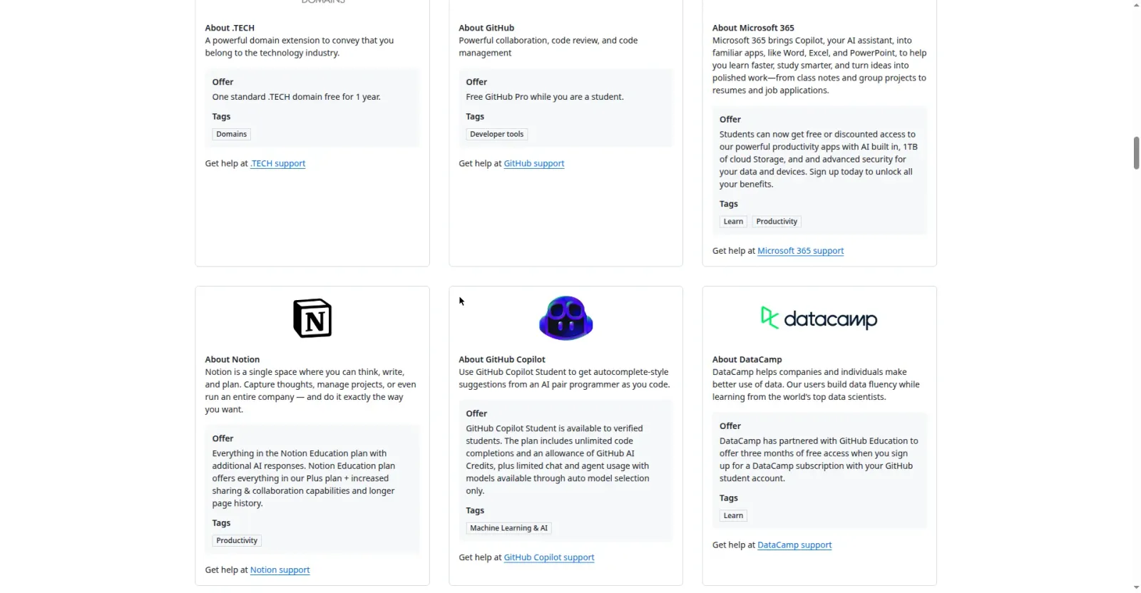 GitHub 学生包权益